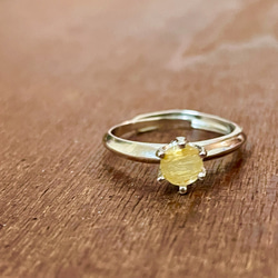 ヴィンテージサフィレット サフィリーンのシルバーリング 6mm 色味良し