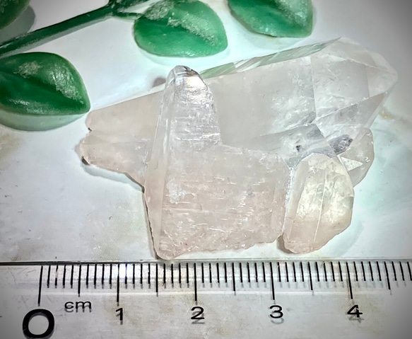 叡智の石❁⃘*.゜虹入り　ピンク　レムリアンシード　クリスタル　原石　クラスター 