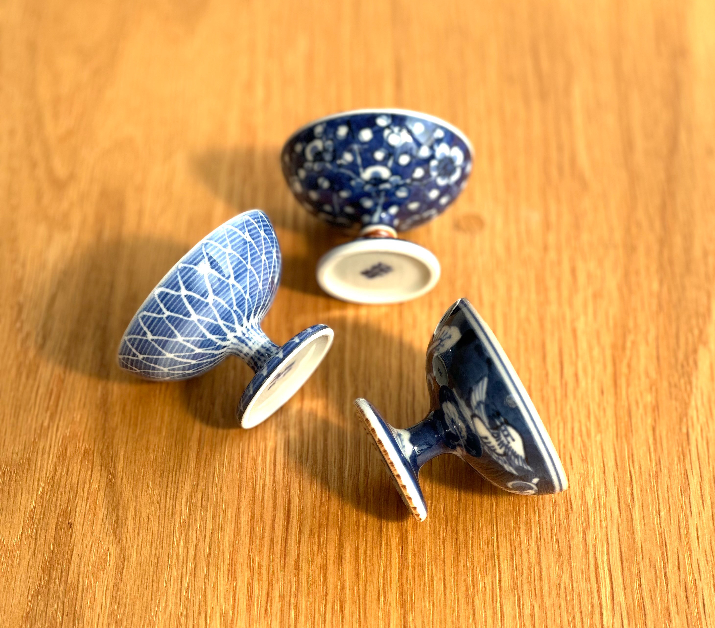 値下中清水焼 平安春陽 水野春陽 『 呉須染付吉祥瑞文 5客1組 』25㎝ 共箱 値下中清水焼 平安春陽 水野春陽 『 呉須染付吉祥瑞文 5客