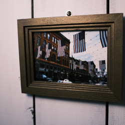 【オーダー】木製　無垢　ゴールドアンティーク　オールドアメリカン　インテリア　壁掛 1枚目の画像
