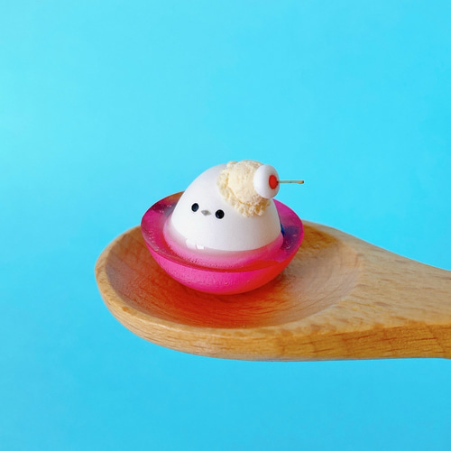 ひよこ&シマエナガ♡アイスクリームset クリームソーダシマエナガ その他置物 つぶ屋 通販 15599143