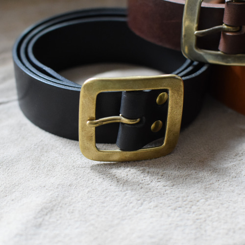 ミラージュ/革ベルト 一枚革/名入れ可能/手裁断/メンズ/ベルト