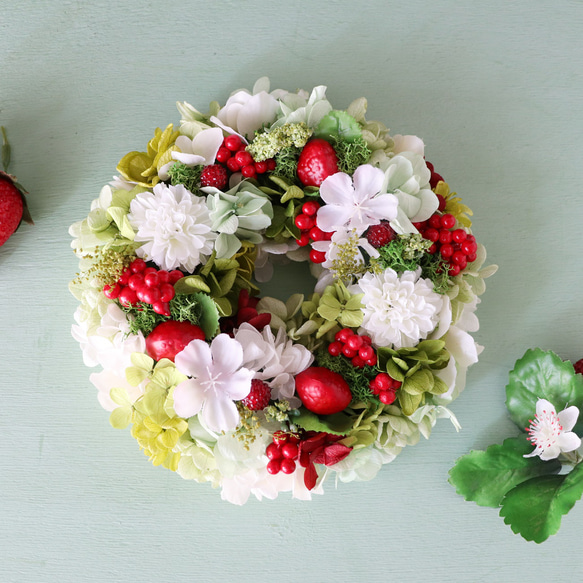 再6 リース いちごスイーツ mini 5枚目の画像