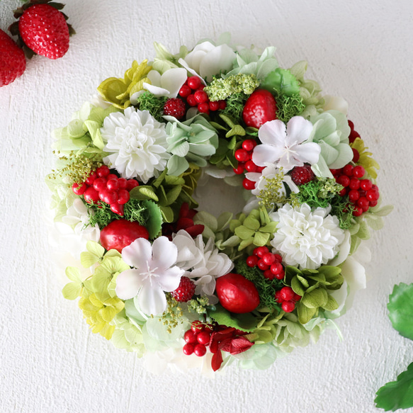 再6 リース いちごスイーツ mini 1枚目の画像