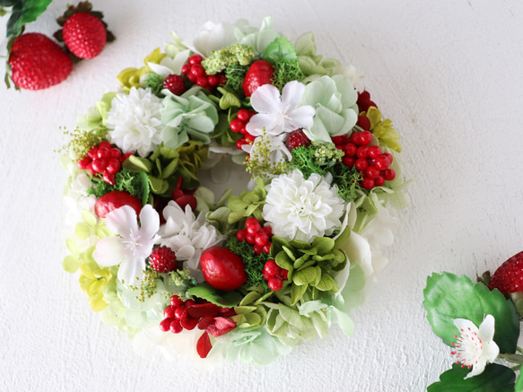 再6 リース いちごスイーツ mini 4枚目の画像