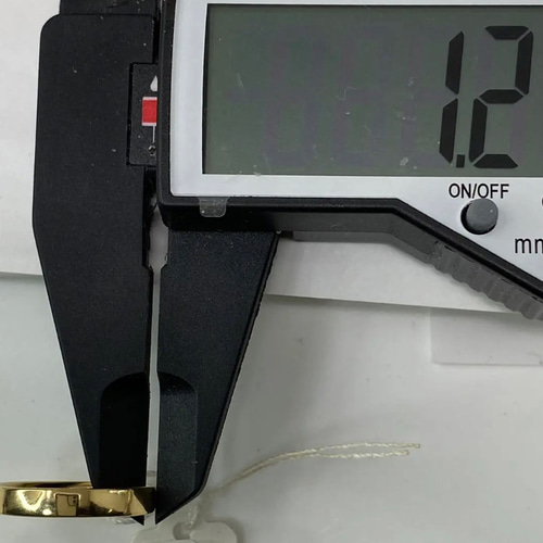k18YG AU750 18金 イエローゴールド リング フラット サイズ12号 指輪 