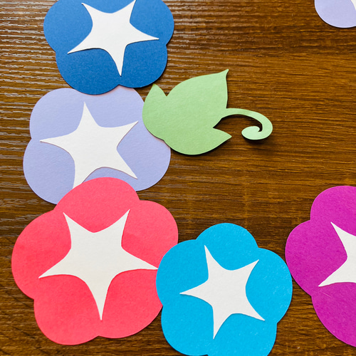 壁面飾り 装飾 朝顔 5月 6月 7月 ハンドメイド 保育室 壁面 手作り 夏