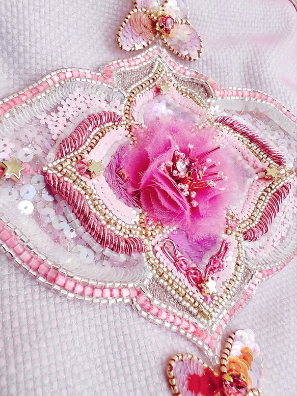 floraison フロレゾン　『開花』桜の刺繍クラシカルバッグ　 4枚目の画像
