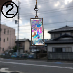 キーホルダー　レジン　ハンドメイド 3枚目の画像