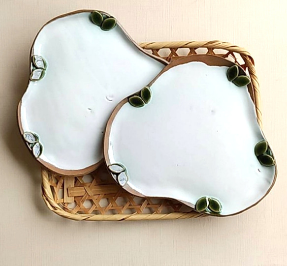 陶芸作品「中皿」2点陶芸作品「中皿」2点 陶芸作品「中皿」2点 陶芸