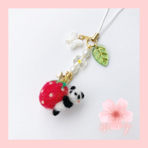 ✿ 選べるアニマル ✿ 季節のフルーツ 羊毛フェルトアクセサリー①