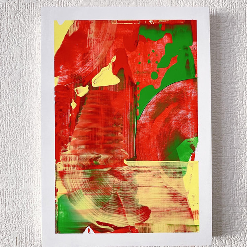 #51 抽象画 原画 はがき 原画】抽象の絵 絵画 Hang 通販 15600426｜Creema(クリーマ)