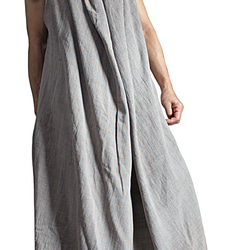 ジョムトン手織り綿天然草木染め自在ドレス（DFS-071-03） 3枚目の画像