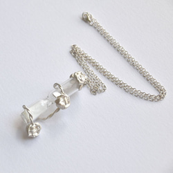 Rose mini-hourglass necklace 01, silver jewellery, 925 sterl 2枚目の画像