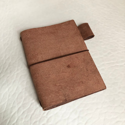 牛床革B7サイズノート・パスポートカバー　栃木レザー　牛床革　 4枚目の画像
