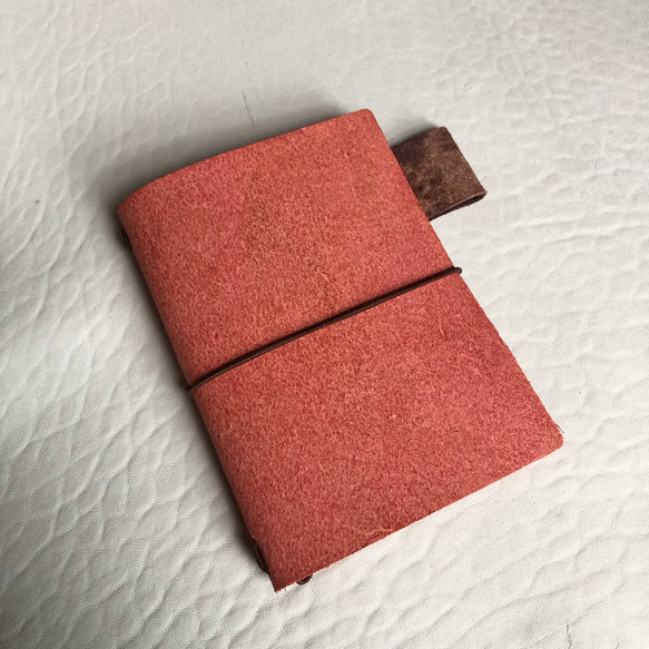 牛床革B7サイズノート・パスポートカバー　栃木レザー　牛床革　 2枚目の画像