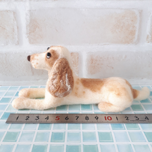 イングリッシュコッカースパニエル(オレンジローン) 羊毛フェルト