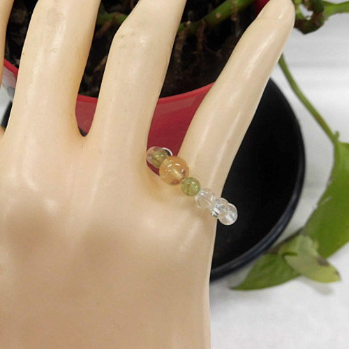 天然石 水晶リング 14号前後 230908498 指輪・リング 天然石