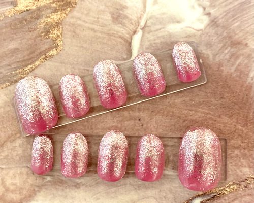 【新品】ピンクの別珍と白とサーモンピンクのグラデーションのチュチュ　９号 新品】ピンクの別珍とホワイトとサーモンピンクのグラデーション