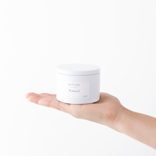 ホワイト缶キャンドル ソイワックス100%使用 缶キャンドル 白 木芯