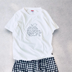 Tシャツ「apple」サンドカーキ 7枚目の画像