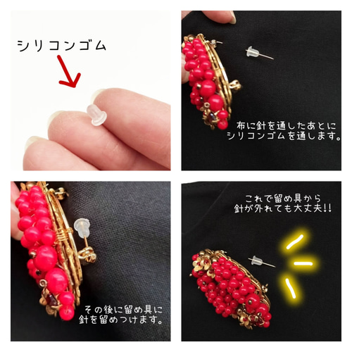 再販》ブローチ 真鍮 ダブルリーフ ヴィンテージ カボション コットン