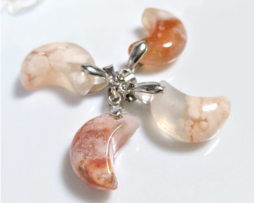 桜瑪瑙ペンダントトップ 53*32mm 特大超美品 桜瑪瑙ペンダントトップ