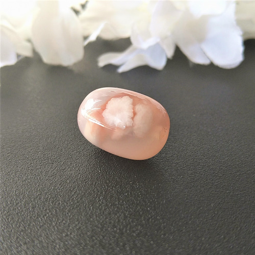 高品質 桜瑪瑙（さくらめのう） 天珠 1個 【再販 11】 高品質