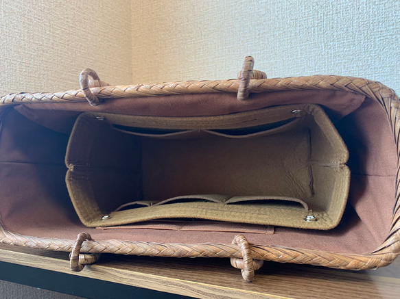 【LとMサイズ】インナーバッグ　各バッグに適用　neverfull適用　【30*20*10㎝】【26*18*8㎝】 6枚目の画像