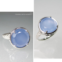 カルセドニーリング / Namibian Chalcedony Ring 3枚目の画像