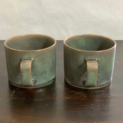 陶器　青銅マットのマグカップ 5枚目の画像