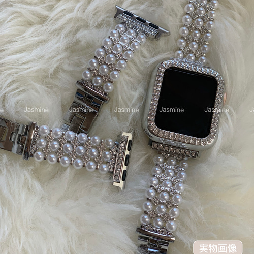 alice auaa ウエストチェーンベルト ライトストーン パール 4連 alice