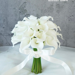 爽やか紫陽花ブーケ ウェディングブーケ ブートニアセット ブーケ