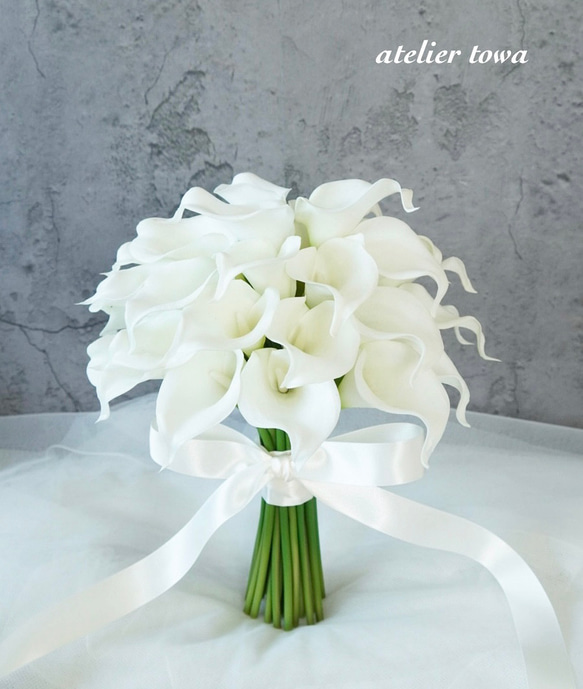 専用 Mサイズ ウェディングブーケ ブートニアセット ブーケ atelier