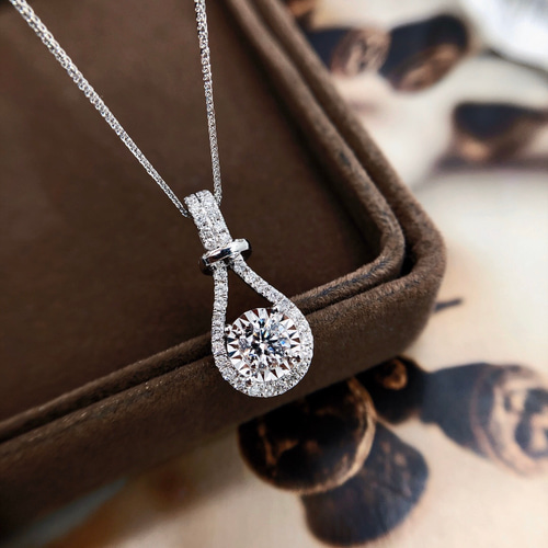 天然ダイヤモンドペンダントk18 ネックレス・ペンダント パール大好き  