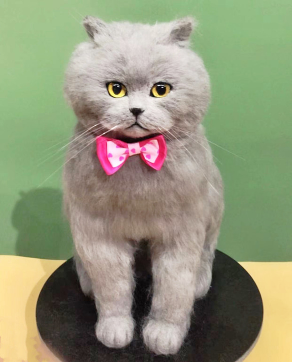 【オーダーメイドペット】羊毛フェルト、うちの子　猫ぬいぐるみ、フェルト猫、羊毛猫、肖像画、犬猫人形 プレゼントやギフトに 100% 模様