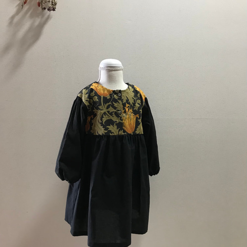 人気No.1.:⋆* 《size80〜150》【ヨークワンピース】ウィリアムモリス