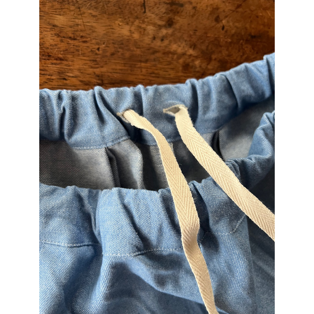 サイズと長さ選べる❤️RATA❤️やわらか国産岡山デニム❤️ゆったりサーカスパンツ❤️感動のはき心地❤️インディゴ