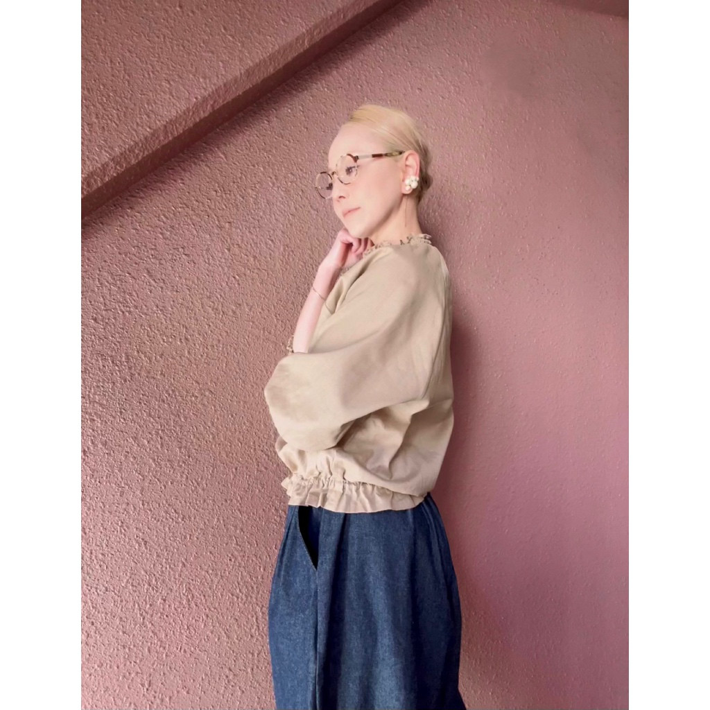 サイズと長さ選べる❤️RATA❤️やわらか国産岡山デニム❤️ゆったりサーカスパンツ❤️感動のはき心地❤️インディゴ