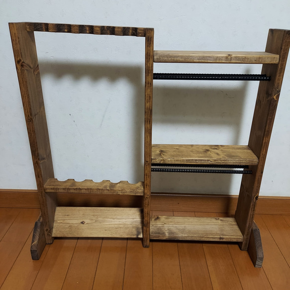 ロッド&リールスタンド ダークウォルナット 人気・おすすめ｜安定人気・収納便利におすすめ 丁寧対応 配送追跡可