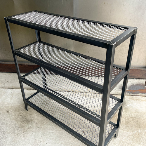 アイアンシェルフ　アイアンラック　スチールラック　インダストリアル スチールラック 5段 幅51cm オープンシェルフ DIY おしゃれ