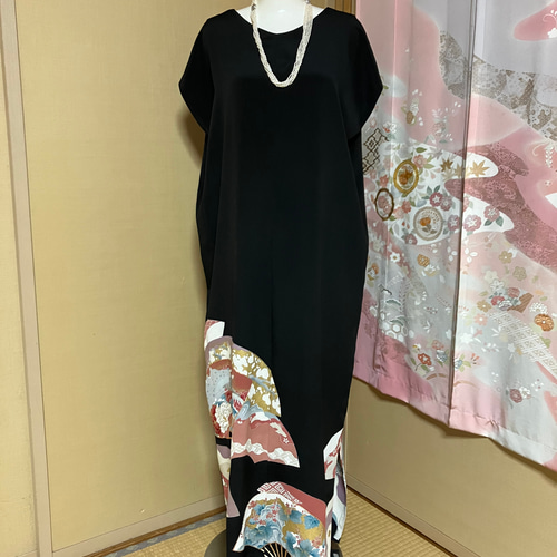 着物リメイク留袖からロングドレス 