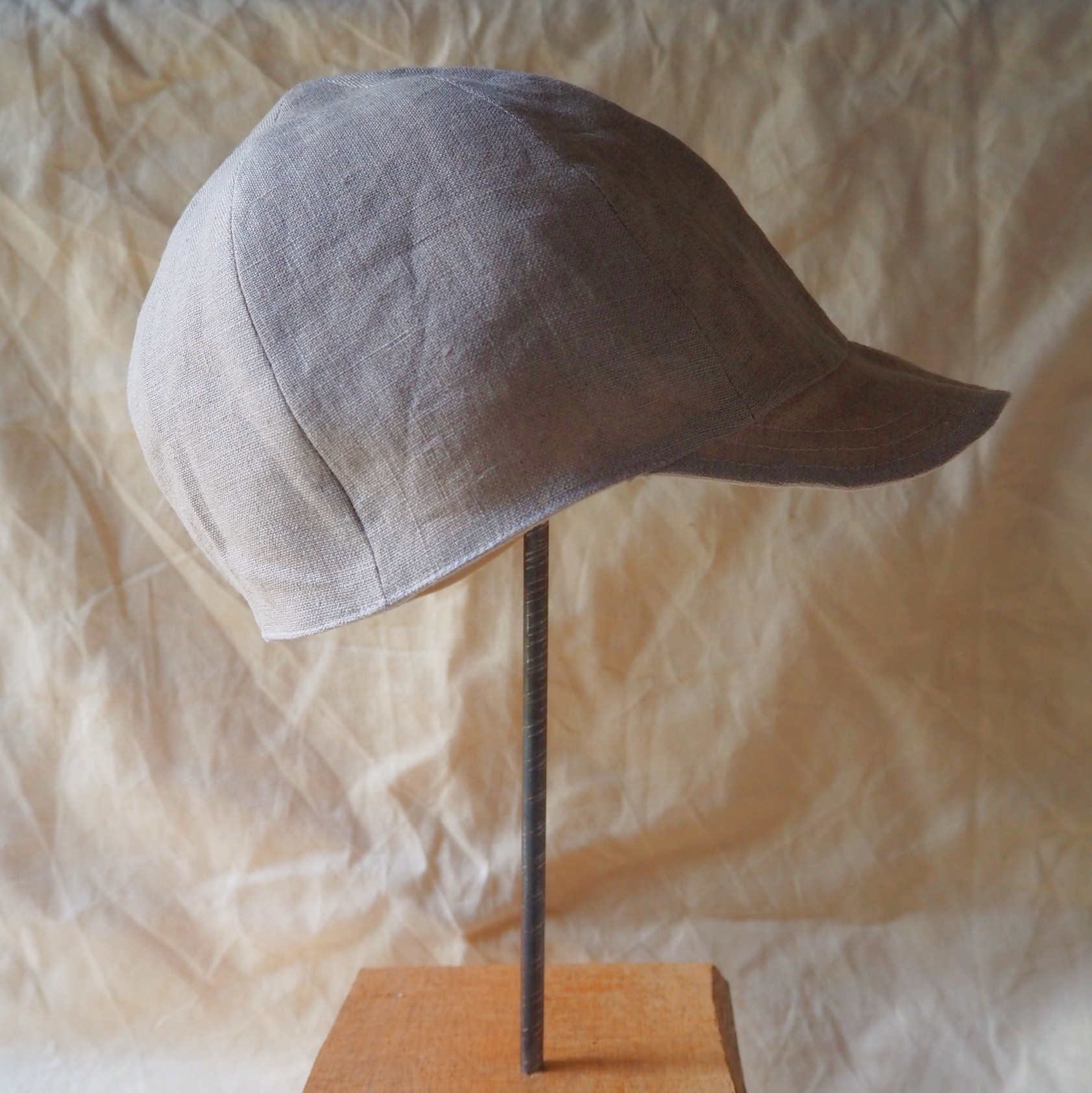 リネン生地を選べるオーダーメイドキャップ