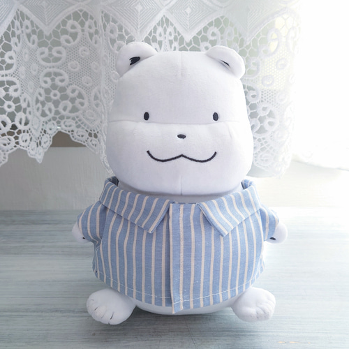 ぬいぐるみ用 ストライプシャツ 2点セット ヲタコレ ぬい活