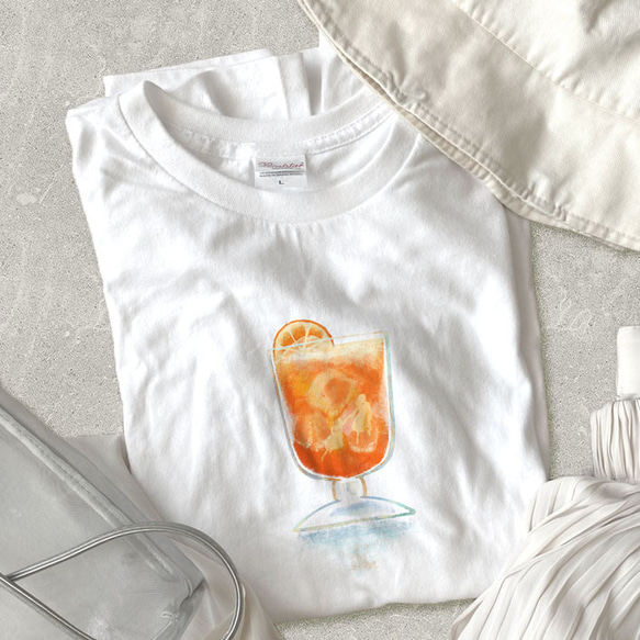 【Tシャツ】オレンジソーダ｜amanico　オリジナルTシャツ 1枚目の画像