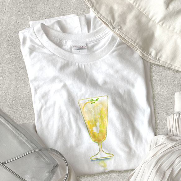 【Tシャツ】レモンソーダ｜amanico　オリジナルTシャツ 1枚目の画像