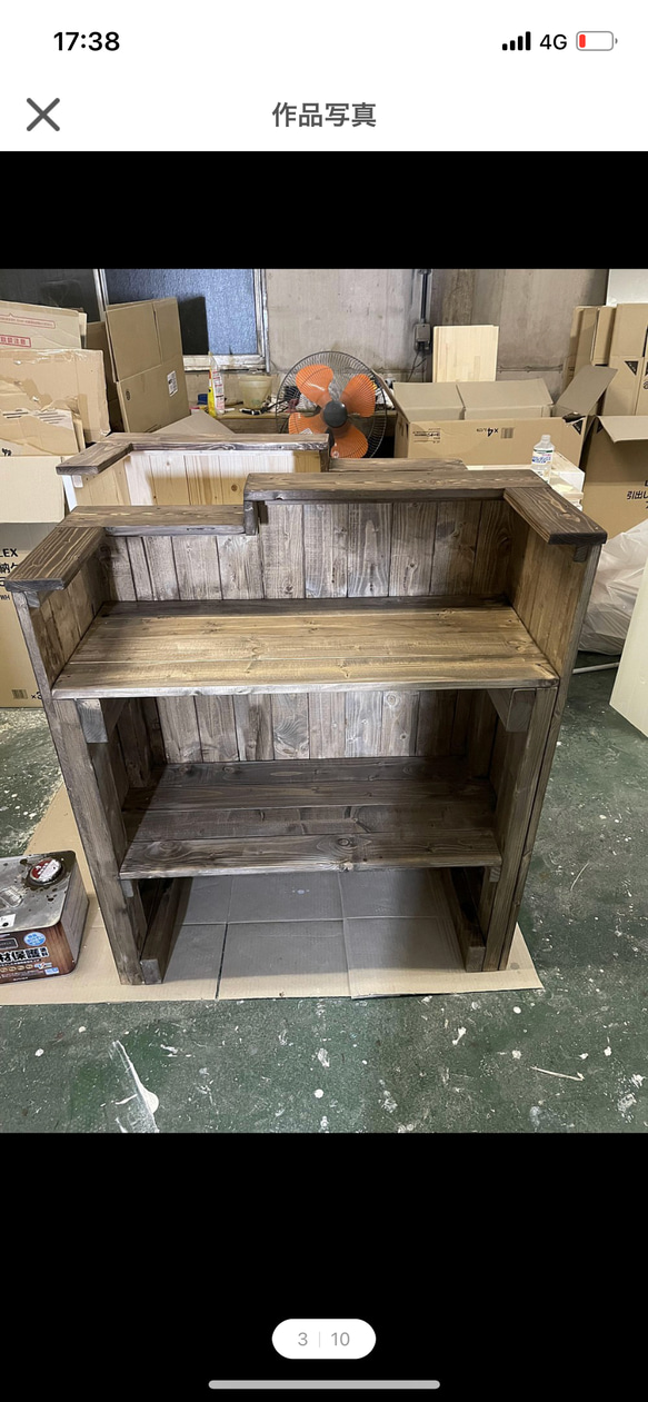 レジカウンター　受付カウンター #カウンター#レジ#受付#美容#美容室#ネイル#ネイルサロン#オーダー#手作り#ヨガ#レジ台#什器#家具#テーブル#机#マツエク#レジ