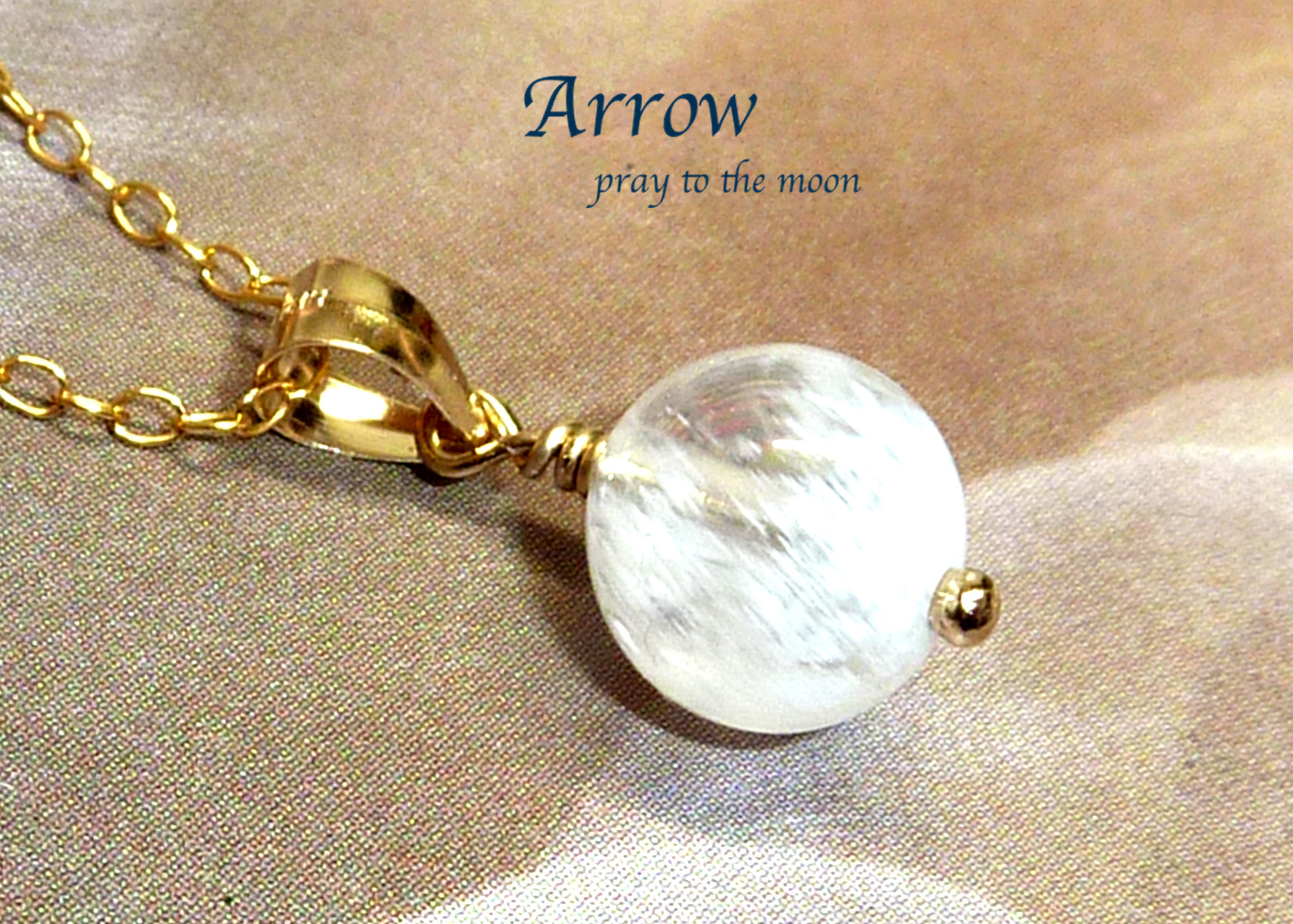 マイナスエネルギーを手放す＊マダガスカル産セリサイトインクォーツネックレス