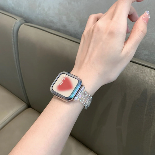 Apple Watch オーロラ クリアバンド クリアベルト オーロラ 腕時計
