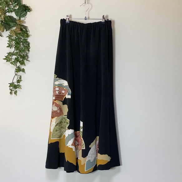 【H様ご予約品】着物リメイク　留袖マーメイドフレアスカート 7枚目の画像